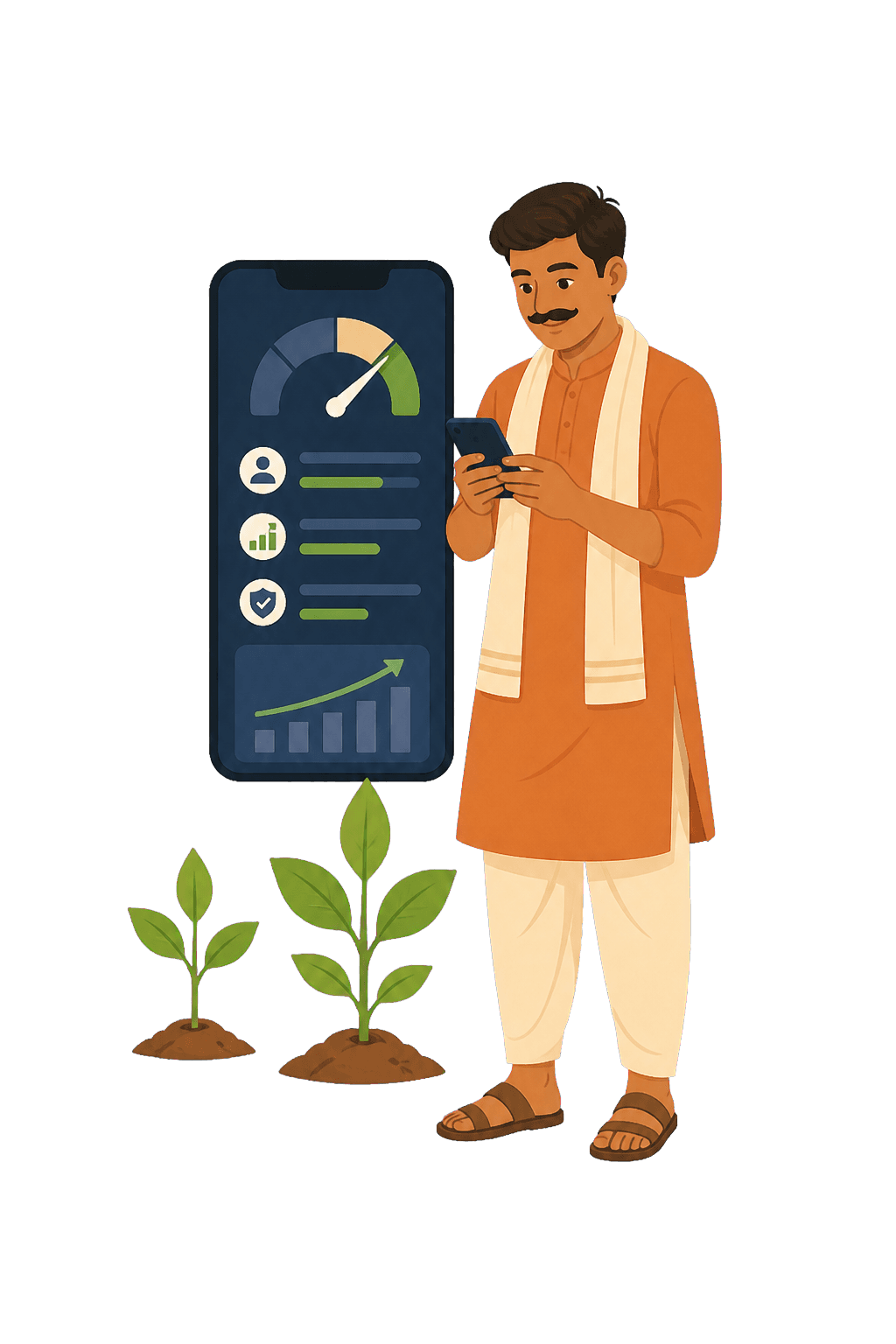 A field entrepreneur using Fynaptic to manage a lending journey